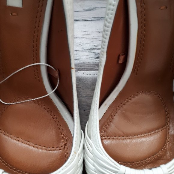 Zara White Open-Toe High Heels - Picture 5 of 10